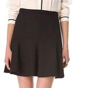 Halston Heritage Black Circle Ponte Skirt Size 2